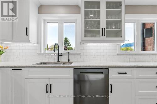 8 Stonefield Drive, Woolwich, ON - Indoor Photo Showing Kitchen With Double Sink