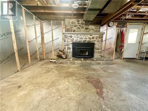 336 6Th Concession Road W, Tehkummah, Manitoulin Island, ON - Indoor Photo Showing Basement With Fireplace