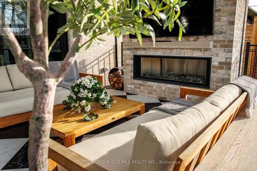 18 Blair Athol Crescent, Toronto, ON - Indoor Photo Showing Living Room With Fireplace