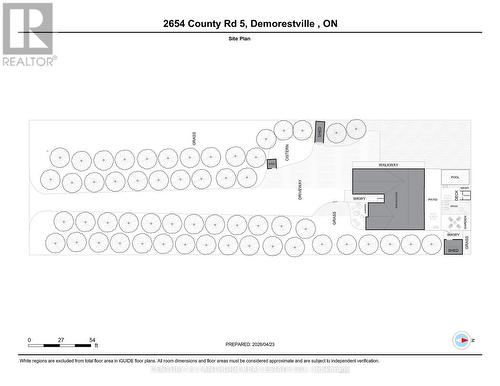 Front Yard Layout - About 1/2 of the acreage! - 2654 County Road 5, Prince Edward County (Sophiasburg Ward), ON - Other