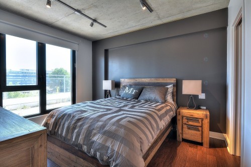 Master Bedroom - 703-288 Rue Ann, Montréal (Le Sud-Ouest), QC - Indoor Photo Showing Bedroom