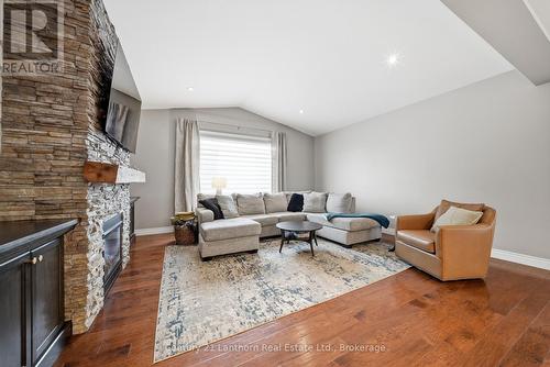 63 Scenic Drive, Belleville (Thurlow Ward), ON - Indoor Photo Showing Living Room With Fireplace