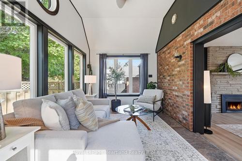 6 Alexander Street, Huron East (Seaforth), ON - Indoor Photo Showing Living Room With Fireplace