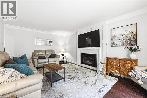 3217 Sovereign Road, Burlington, ON - Indoor Photo Showing Living Room With Fireplace