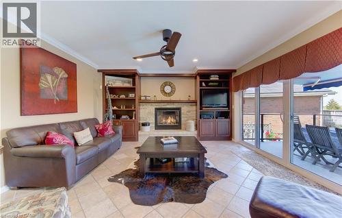 97 Manitoulin Crescent, Kitchener, ON - Indoor Photo Showing Living Room With Fireplace