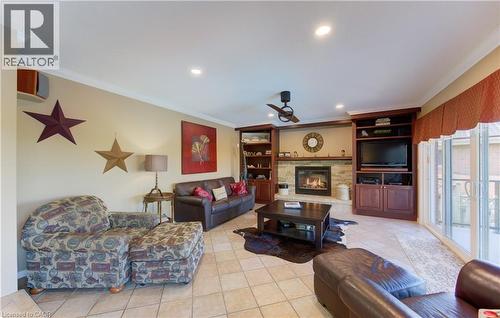 97 Manitoulin Crescent, Kitchener, ON - Indoor Photo Showing Living Room With Fireplace