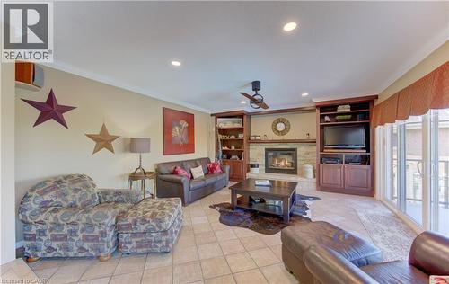 97 Manitoulin Crescent, Kitchener, ON - Indoor Photo Showing Living Room With Fireplace