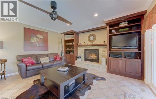 97 Manitoulin Crescent, Kitchener, ON - Indoor Photo Showing Living Room With Fireplace