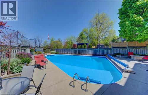 97 Manitoulin Crescent, Kitchener, ON - Outdoor With In Ground Pool With Backyard