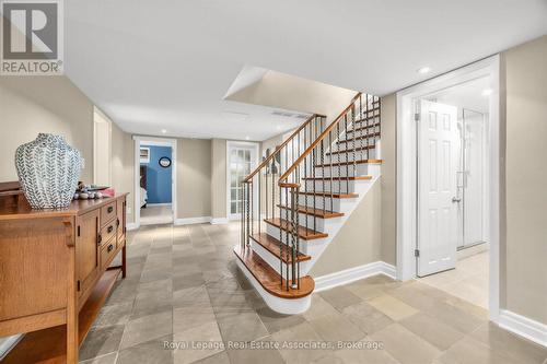 Staircase to Lower Level - 1561 Pinetree Crescent, Mississauga, ON 