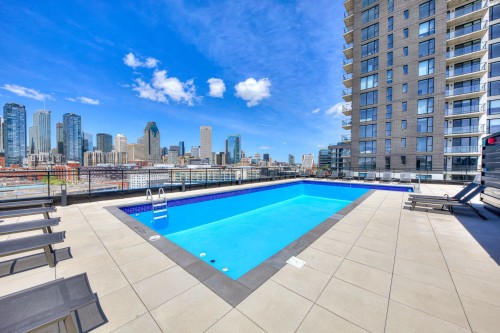 Piscine - 413-1485 Rue Des Bassins, Montréal (Le Sud-Ouest), QC - Outdoor With In Ground Pool
