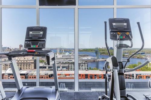 Exercise Room - 507-888 Rue Wellington, Montréal (Ville-Marie), QC - Indoor Photo Showing Gym Room