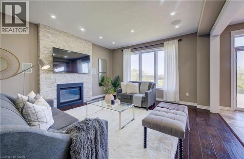 264 Evens Pond Crescent, Kitchener, ON - Indoor Photo Showing Living Room With Fireplace