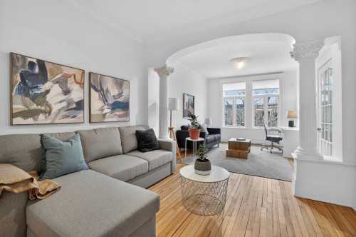 Salon - 5027 Rue Fabre, Montréal (Le Plateau-Mont-Royal), QC - Indoor Photo Showing Living Room