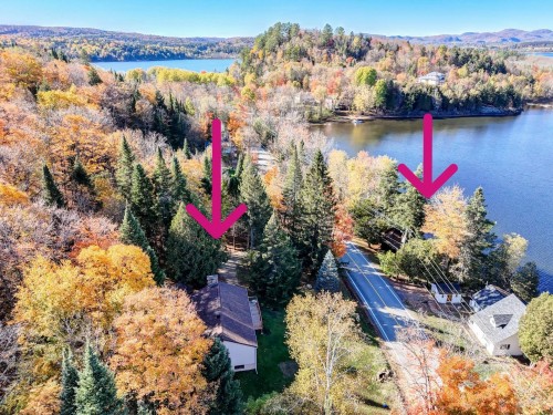 Photo aérienne - 280  - 283 Route Du Lac-Rond S., Montcalm, QC - Outdoor With Body Of Water With View