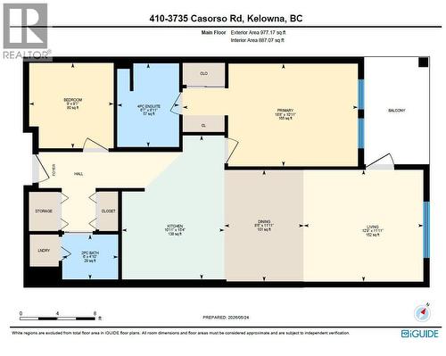 Floor Plan & Measurements - 3735 Casorso Road Unit# 410, Kelowna, BC - Other