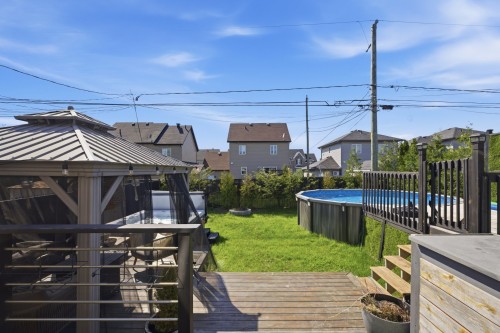 Cour - 267 Rue Capes, Saint-Constant, QC - Outdoor With Above Ground Pool