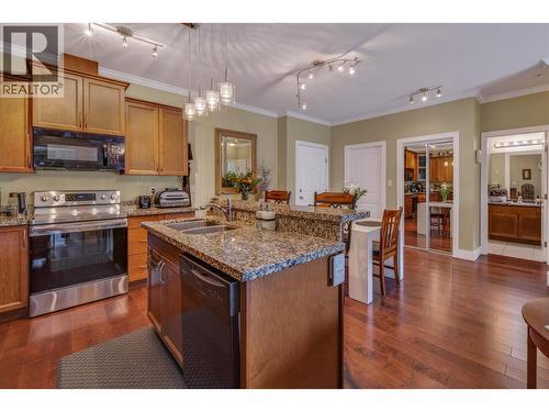 240 Wade Avenue W Avenue Unit# 305, Penticton, BC - Indoor Photo Showing Kitchen With Double Sink