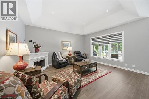 4 Lynndale Road, Simcoe, ON - Indoor Photo Showing Living Room With Fireplace
