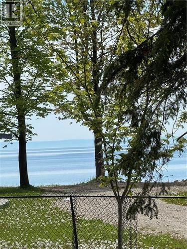 Waterview property featuring mature trees and a chain-link fence - 28 Derner Line, Lowbanks, ON - Outdoor With View