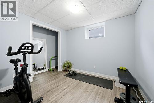 709 Aspen Crescent, Pilot Butte, SK - Indoor Photo Showing Gym Room