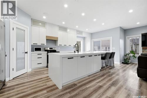 709 Aspen Crescent, Pilot Butte, SK - Indoor Photo Showing Kitchen With Upgraded Kitchen