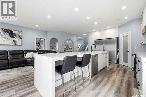 709 Aspen Crescent, Pilot Butte, SK - Indoor Photo Showing Kitchen With Upgraded Kitchen