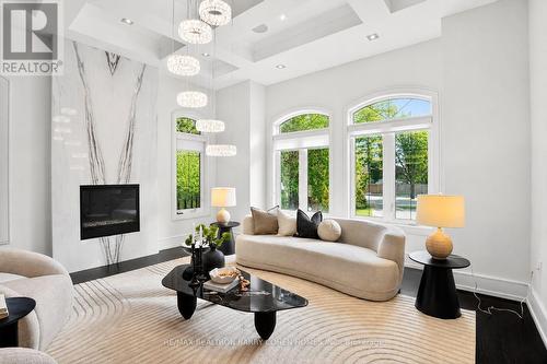 29 Junewood Crescent, Toronto, ON - Indoor Photo Showing Living Room With Fireplace