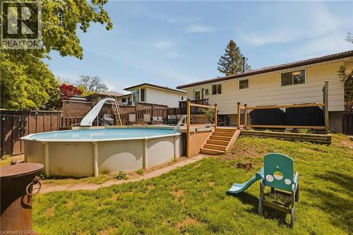 62 Bechtel Drive, Kitchener, ON - Outdoor With Above Ground Pool With Deck Patio Veranda With Backyard