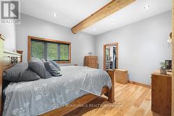 Located on the main level, with 3 beds upstairs - 