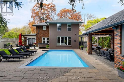 373 Rossmore Boulevard, Burlington, ON - Outdoor With In Ground Pool With Deck Patio Veranda With Exterior