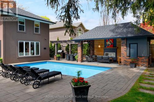 373 Rossmore Boulevard, Burlington, ON - Outdoor With In Ground Pool With Deck Patio Veranda With Exterior