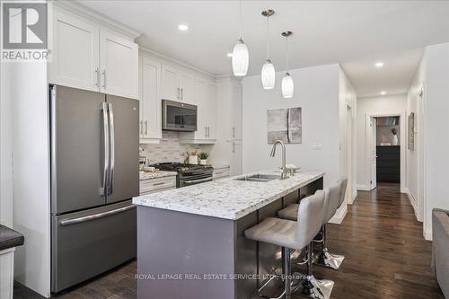 4 Rembe Avenue, Hamilton, ON - Indoor Photo Showing Kitchen With Double Sink With Upgraded Kitchen