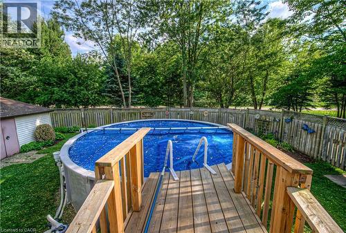 35 Robinson Road, Cambridge, ON - Outdoor With Above Ground Pool With Backyard
