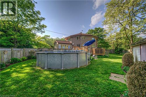 35 Robinson Road, Cambridge, ON - Outdoor With Above Ground Pool With Backyard