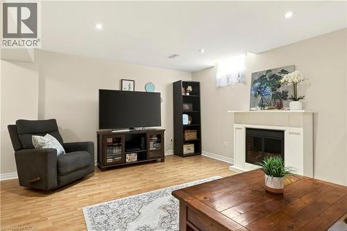 62 Fall Fair Way, Binbrook, ON - Indoor Photo Showing Living Room With Fireplace