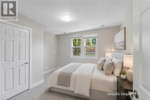 Unit B - Bedroom 1-Virtually Staged - 158 Laurentian Drive N, London, ON - Indoor Photo Showing Bedroom