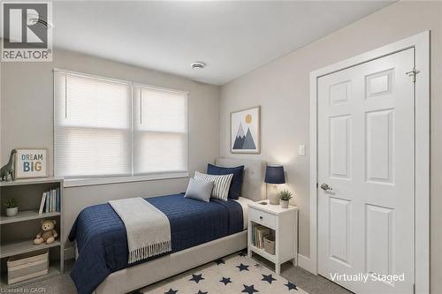 Unit B - Bedroom 2 - Virtually Staged - 158 Laurentian Drive N, London, ON - Indoor Photo Showing Bedroom