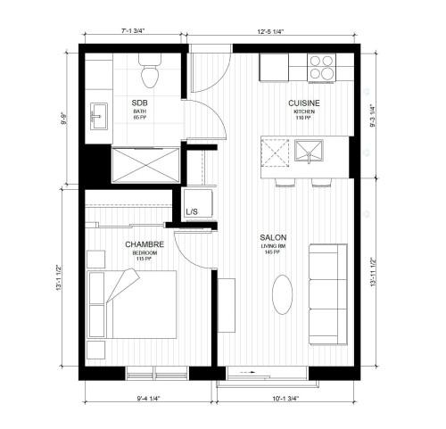 Plan (croquis) - 103-1140 Boul. Des Récollets, Trois-Rivières, QC - Other