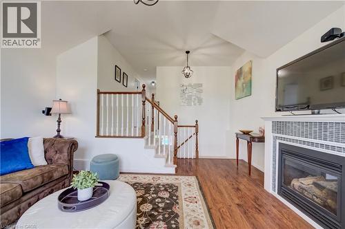 295 Oprington Place, Kitchener, ON - Indoor Photo Showing Living Room With Fireplace