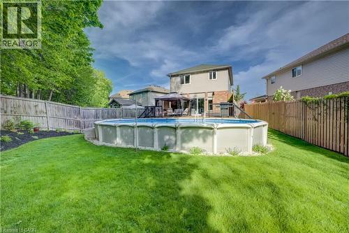 295 Oprington Place, Kitchener, ON - Outdoor With Above Ground Pool With Backyard