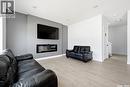 5416 Boyer Bay, Regina, SK  - Indoor Photo Showing Living Room With Fireplace 