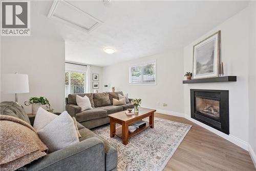 793 Belmont Avenue W, Kitchener, ON - Indoor Photo Showing Living Room With Fireplace