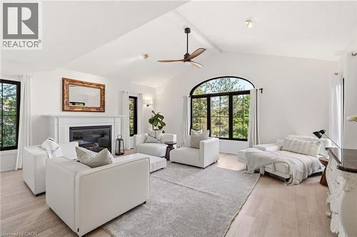 329 Plains Road W, Burlington, ON - Indoor Photo Showing Living Room With Fireplace