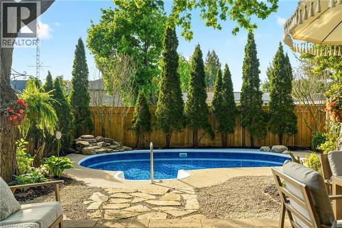 329 Plains Road W, Burlington, ON - Outdoor With In Ground Pool With Backyard
