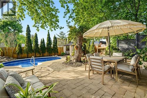 329 Plains Road W, Burlington, ON - Outdoor With In Ground Pool With Deck Patio Veranda With Backyard