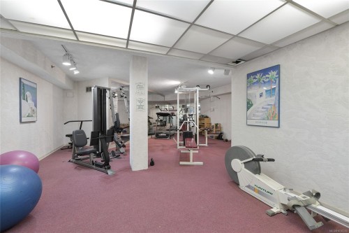 #1101-327 Maitland St, Victoria, BC - Indoor Photo Showing Gym Room