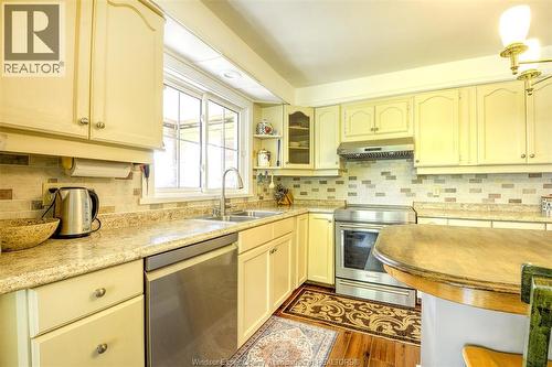 3567 Howard, Windsor, ON - Indoor Photo Showing Kitchen With Double Sink