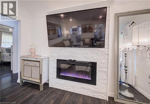 152 Clark Avenue, Kitchener, ON - Indoor Photo Showing Living Room With Fireplace