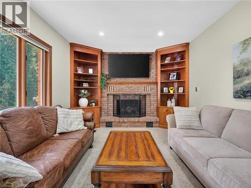 42965 Highway 3, Wainfleet, ON - Indoor Photo Showing Living Room With Fireplace